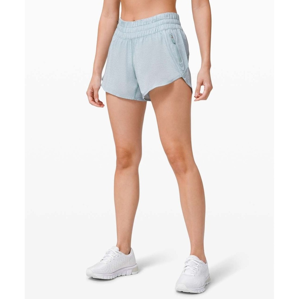 Lululemon‎ Tracker Short V *4" in Heather Lux Multi Hazy Jade Size 4 - Picture 10 of 12